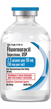 Fluorouracil Injection, USP 2.5 g per 50 mL